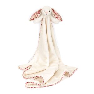 Blossom Cream Bunny 'Berry' Blankie