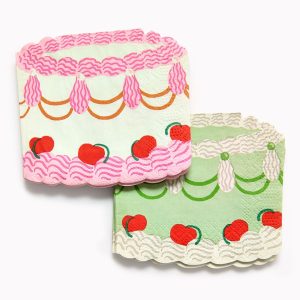 Vintage Cakes Diecut Napkin S/20