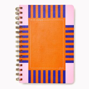 2026 Paper Source 12M Trendy Weekly Desk Planner