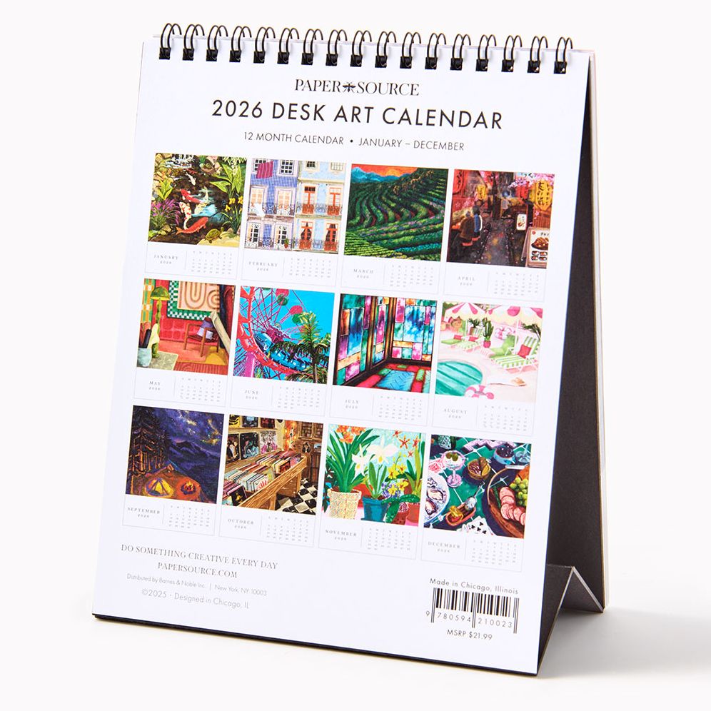 2026 Paper Source Desk Art Easel Calendar - Image 2