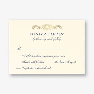 Gilded Filigree Foil Response Card