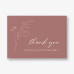 Dried Floral Thank You Card