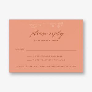 Dried Floral Response Card