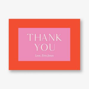 Colorblock Thank You Notes