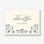 Nouveau Poppy Thank You Card