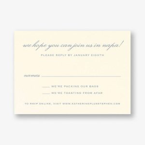 Wine Country Response Card