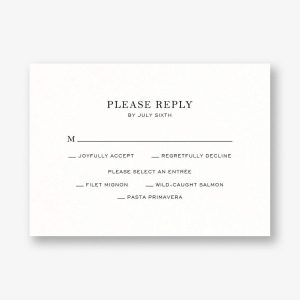 Fine Dandelion Response Card