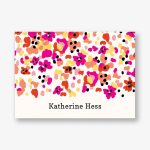 Pink Abstract 4 Bar Stationery
