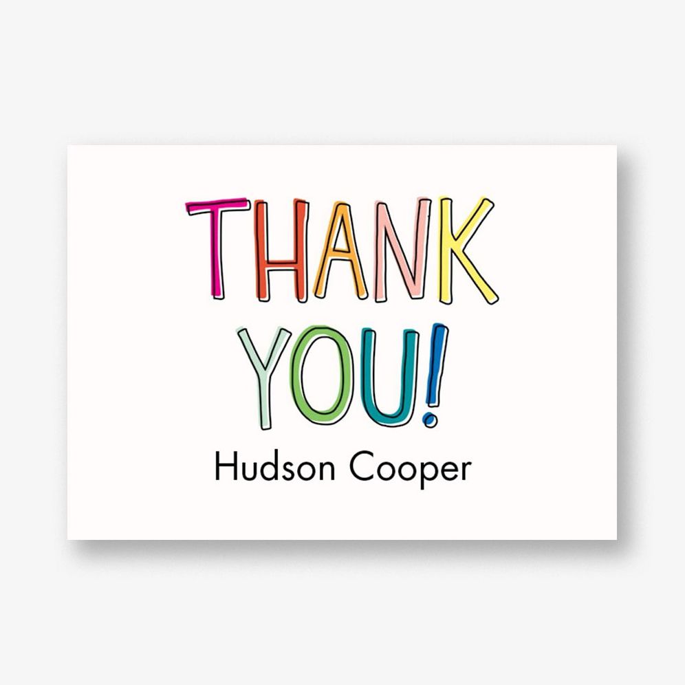 Rainbow Thank You Notes