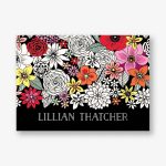 Color Pop Floral 4 Bar Stationery