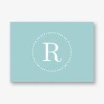 Dotted Circle Monogram 4 Bar Stationery