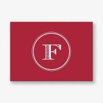 Escorial Circle Monogram 4 Bar Stationery