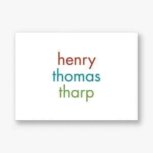 Stacked 4 Bar Stationery