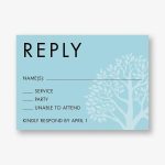 Split Tree Bar Mitzvah Response Card
