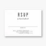 Linear Border Bar Mitzvah Response Card