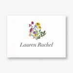 Wildflower Star Bat Mitzvah Stationery