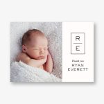 Stacked Monogram Thank You Notes