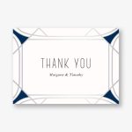 Faceted Gemstone Foil Stamped Stationery