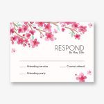 Floral Star Bat Mitzvah Response Card