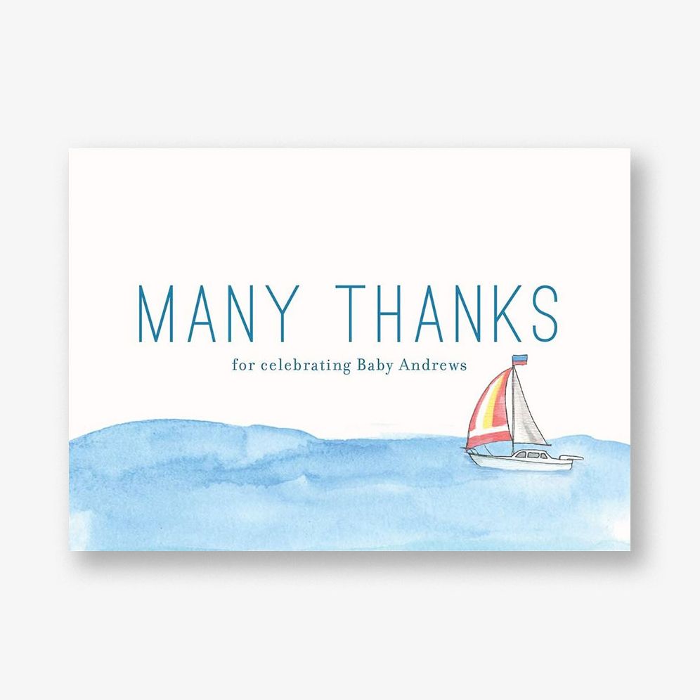 Sailboat Thank You Notes