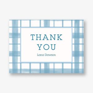 Plaid Thank You Notes