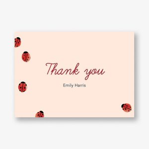 Ladybug Thank You Notes