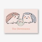 Hedgehogs Baby Thank You Notes