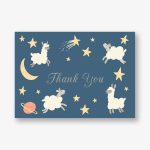 Space Lambs Baby Thank You Notes