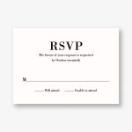 Pinstripe Border Response Card