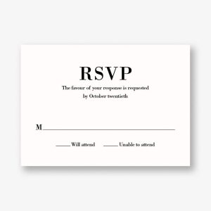 Pinstripe Border Response Card