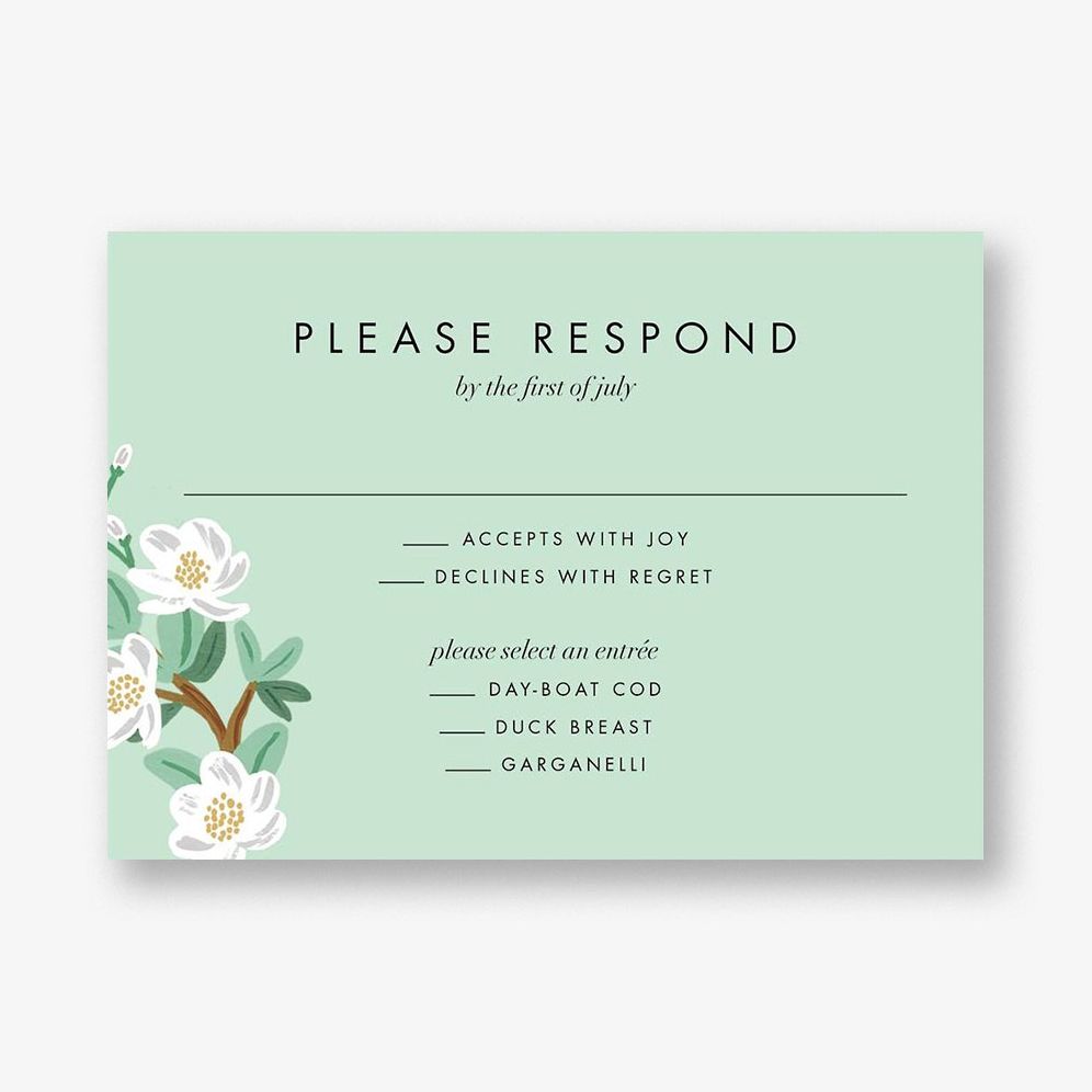 Tea Tree Response Card