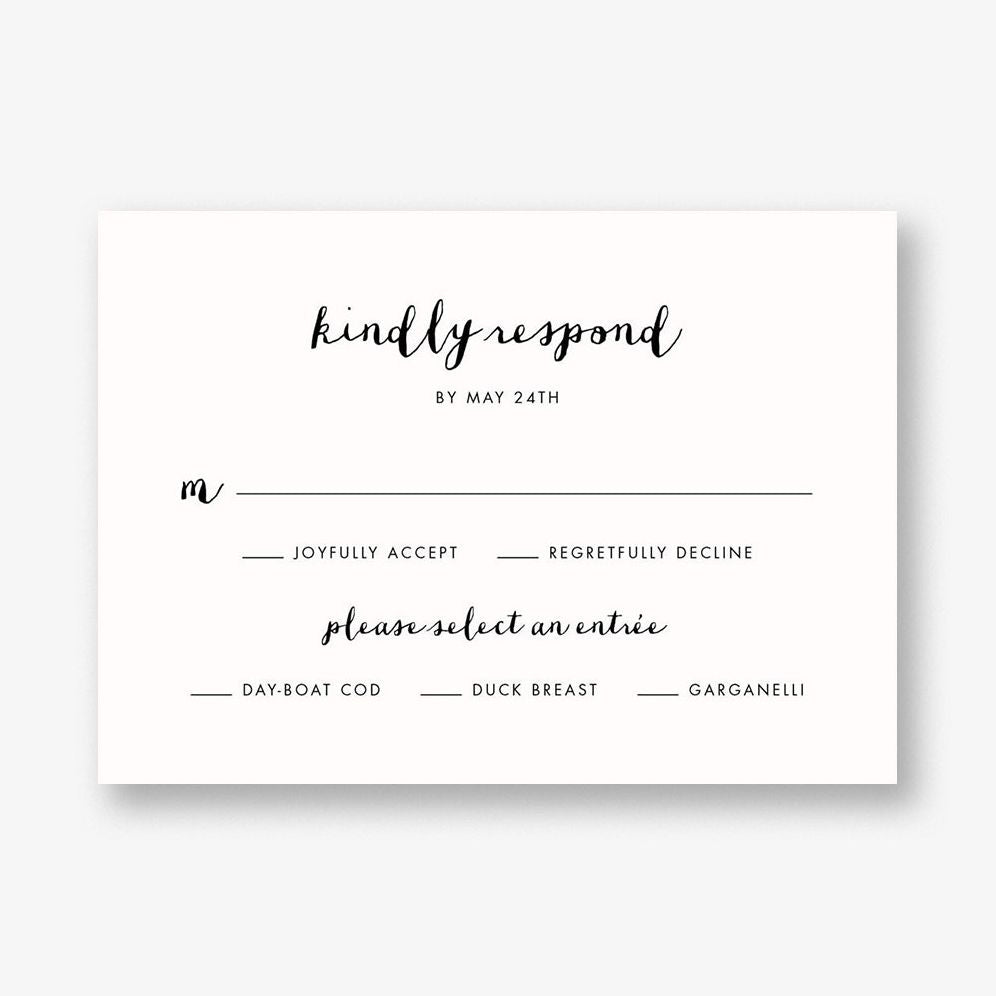 Queen Anne Response Card