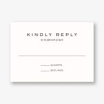 Gilded Peony Response Card