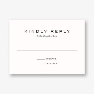 Gilded Peony Response Card