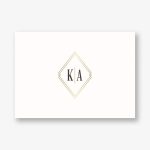 Diamond Inlay Stationery