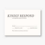Gilt Floral Frame Response Card