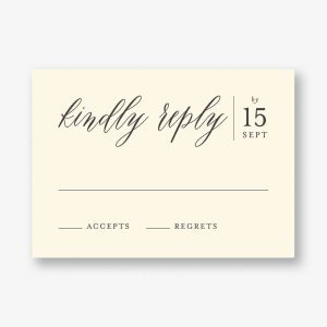 Contemporary Script Response Card