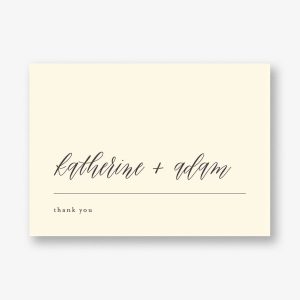 Contemporary Script Stationery