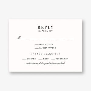 Fineline Foil Response Card
