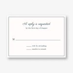 Delicate Border Response Card