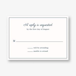 Delicate Border Response Card