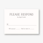 Painted Floral Response Card
