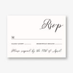 Brushstroke Foil Response Card