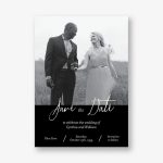 Romantic Photo on White Save the Date