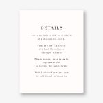 Chicago Information Card