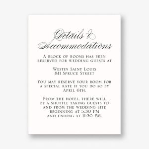 Calligraphy Flourish Information Card