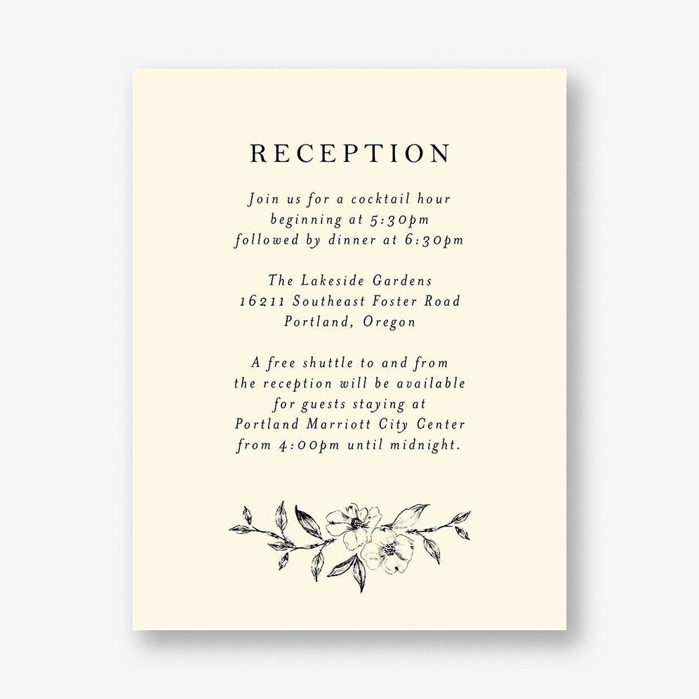 Dogwood Blossom Information Card