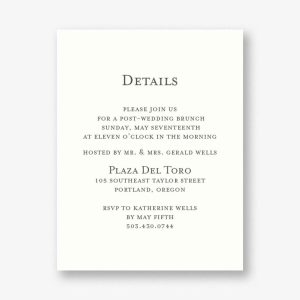 Sierra Information Card