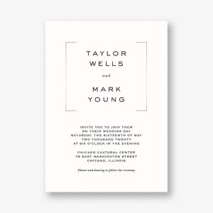 Duo Wedding Invitation