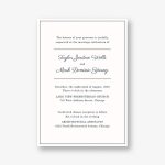 Delicate Border Wedding Invitation